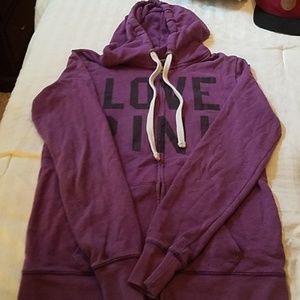 Pink zip up hoodie